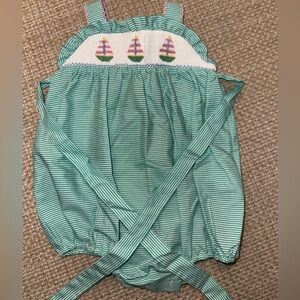Petit Bebe Smocked Bubble